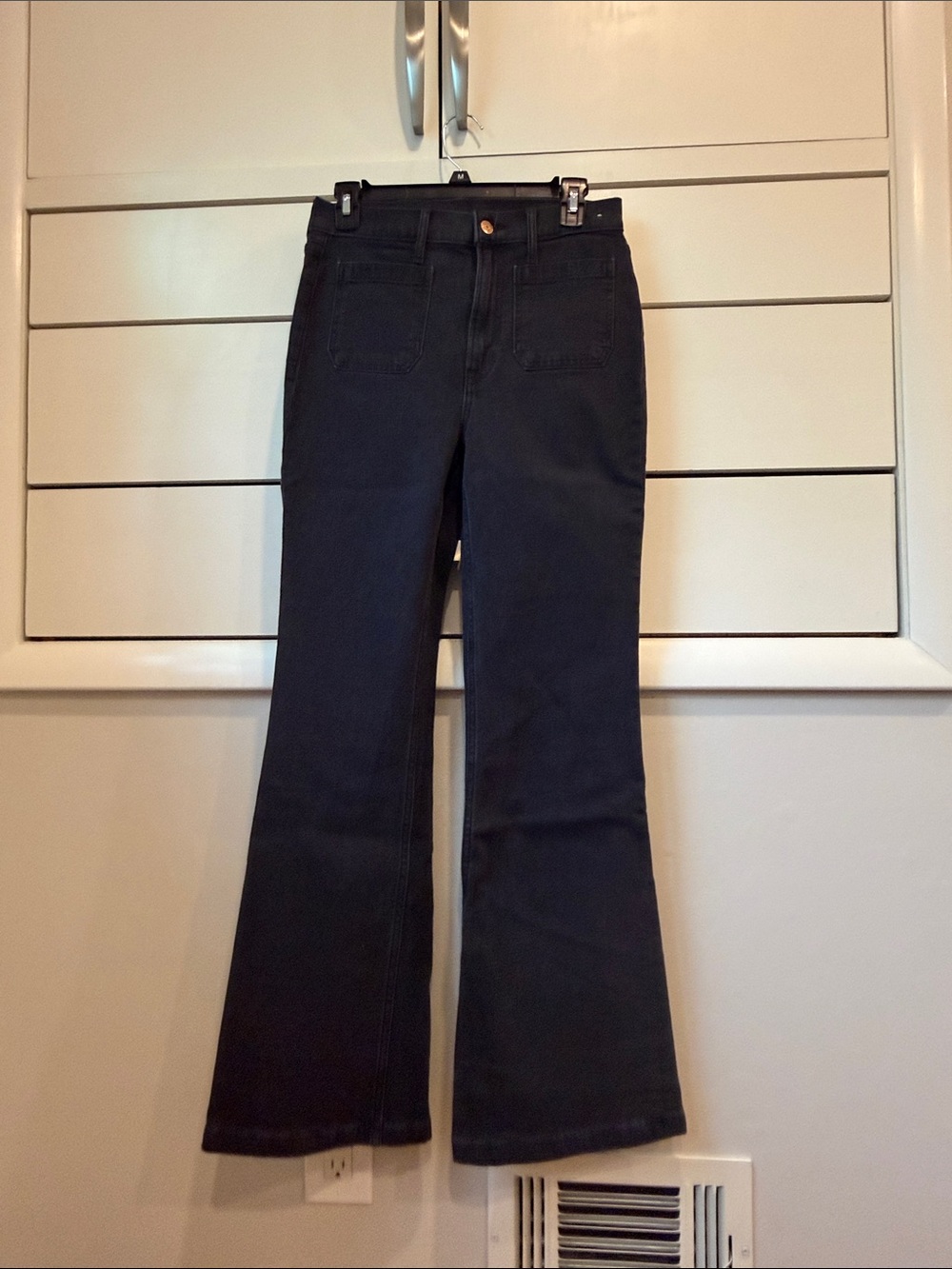 GAP Black High-Rise Flare Jeans